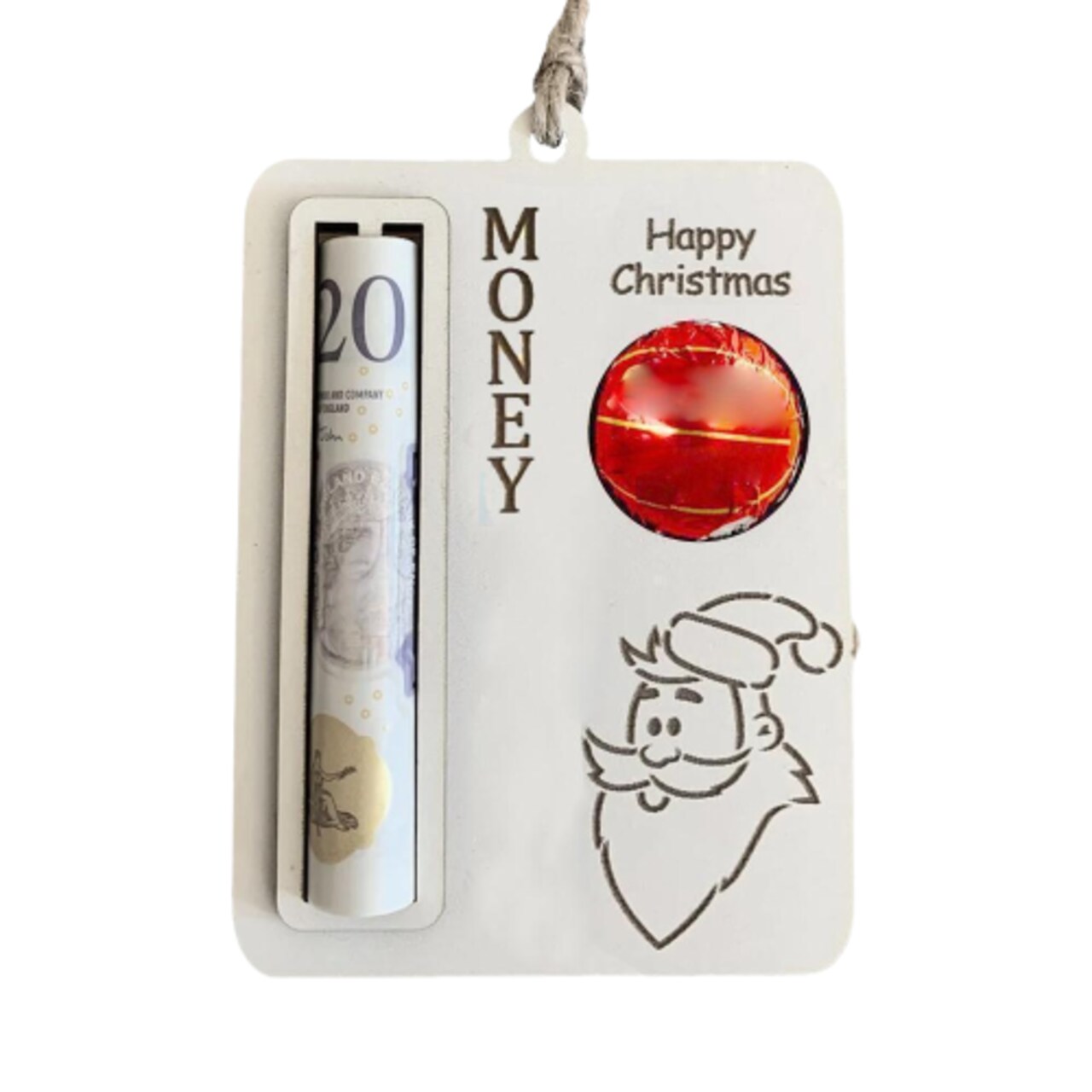 Kitcheniva Unique Wooden Money Holder For Christmas Cash Gift